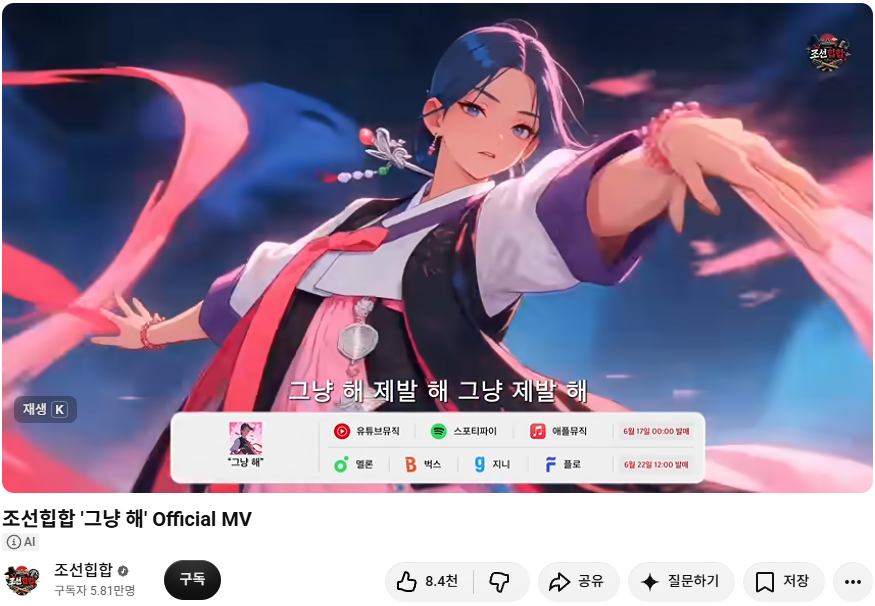 Screenshot MV Anime Hip-Hop Coreano