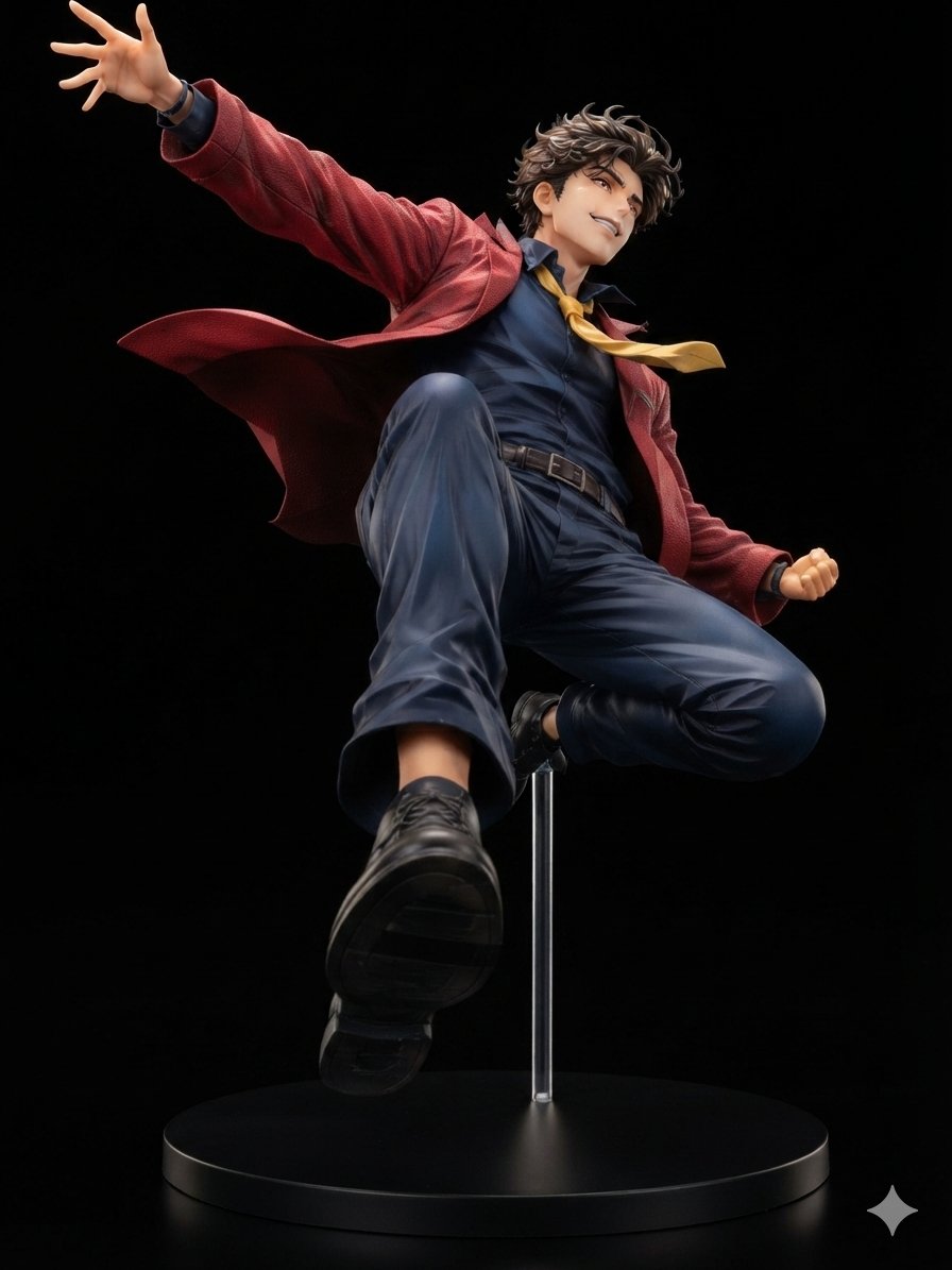Dynamic Anime Hero Figure Render (1/2)