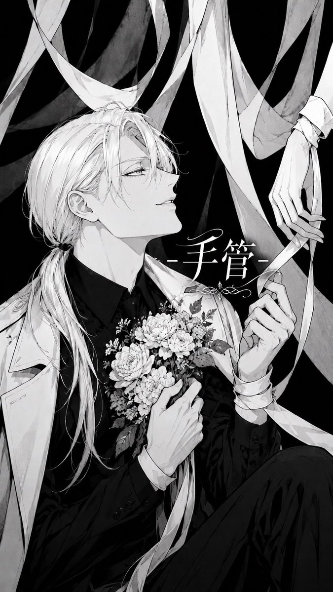Monochrome Silk Ribbon Manga Cover