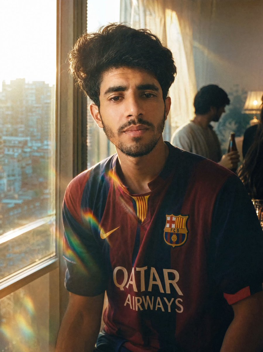 Golden Hour Football Jersey Portrait