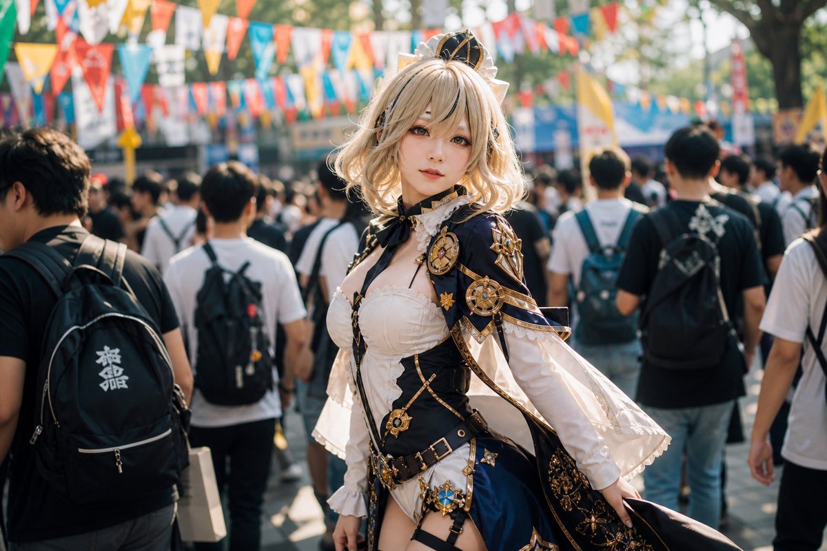 Cosplayer Fantasy Realistico al Festival
