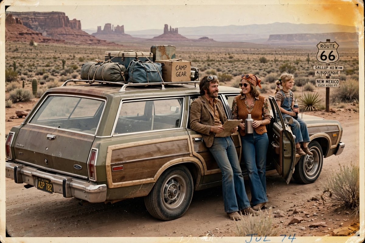 Fotografía de Viaje por Carretera Vintage de los 70 (1/3)