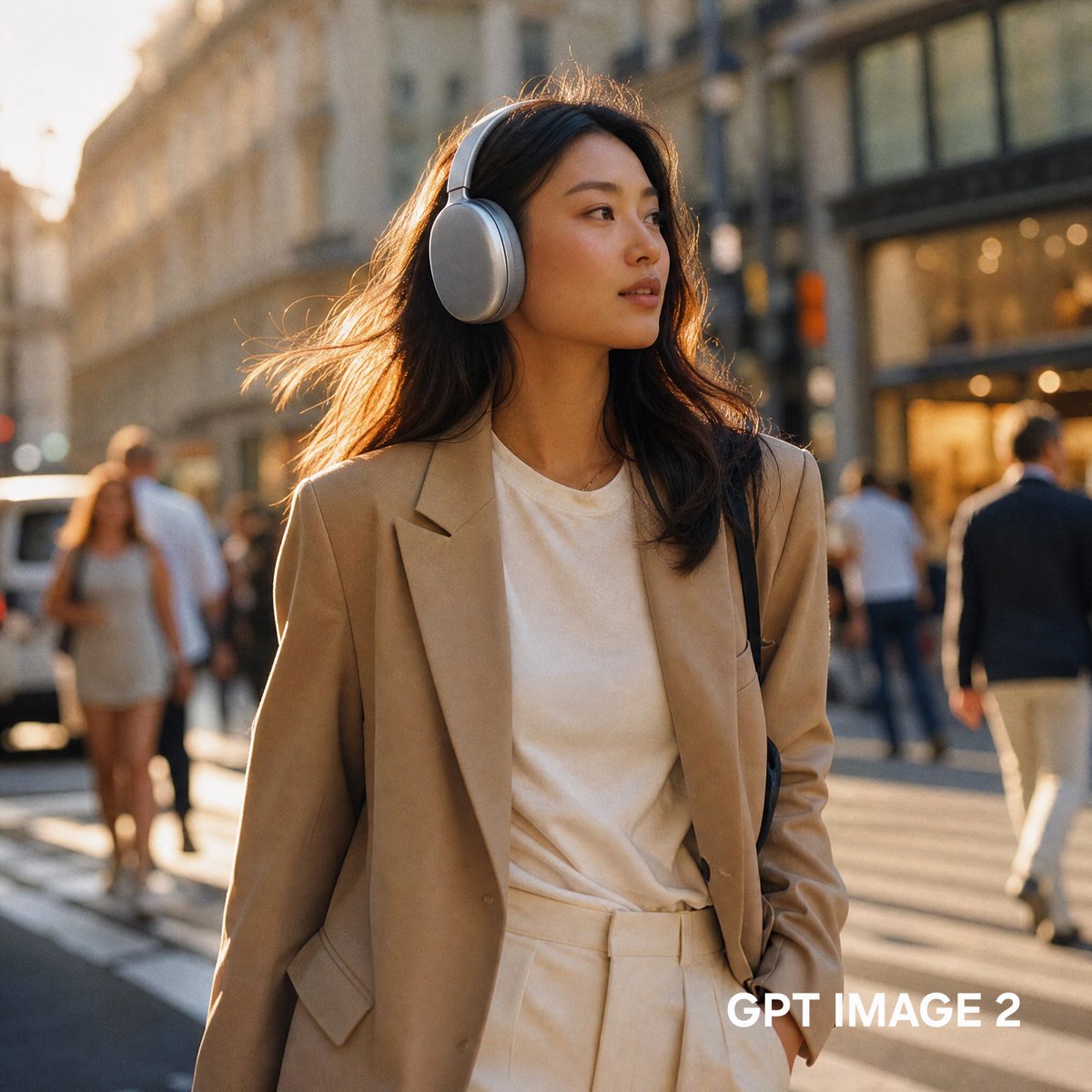 Cinematic lifestyle commercial photo of a woman (1/3)