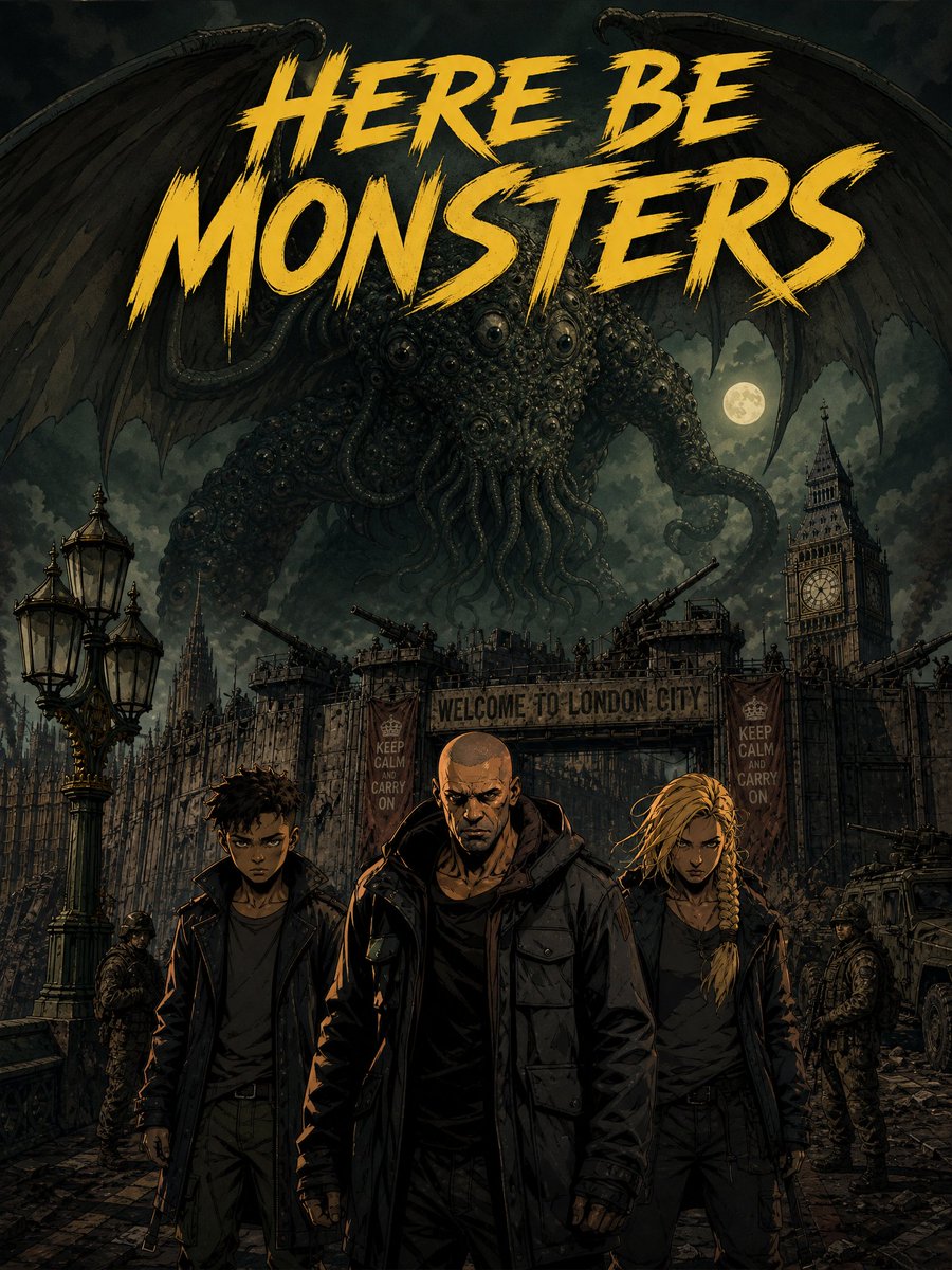 Here Be Monsters London Poster