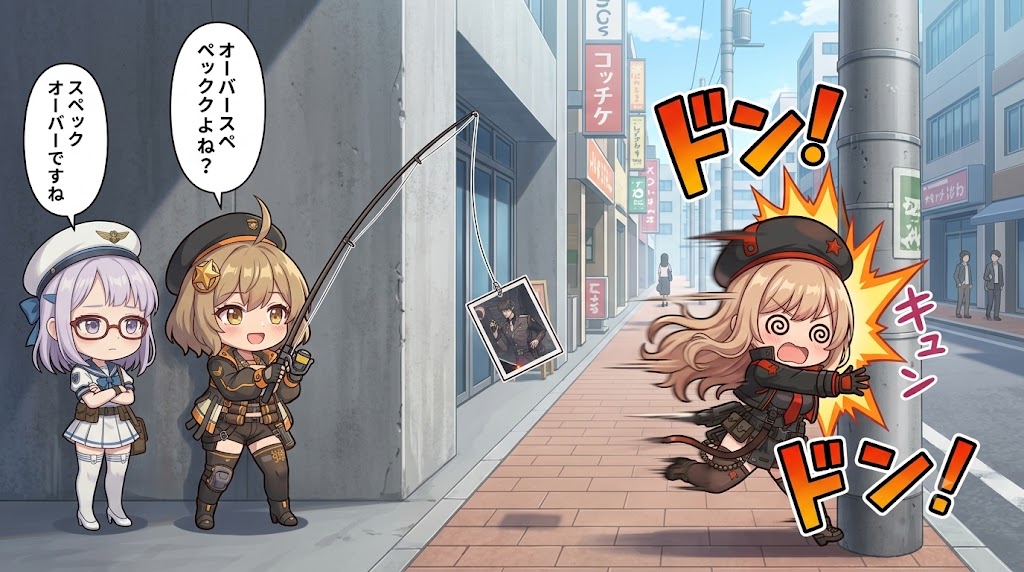 Accident de farce de pêche anime Chibi (1/2)