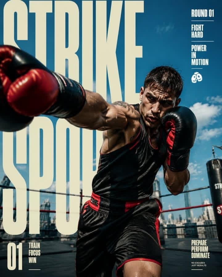 Strike Sport Boxer Editorial Poster (1/2)