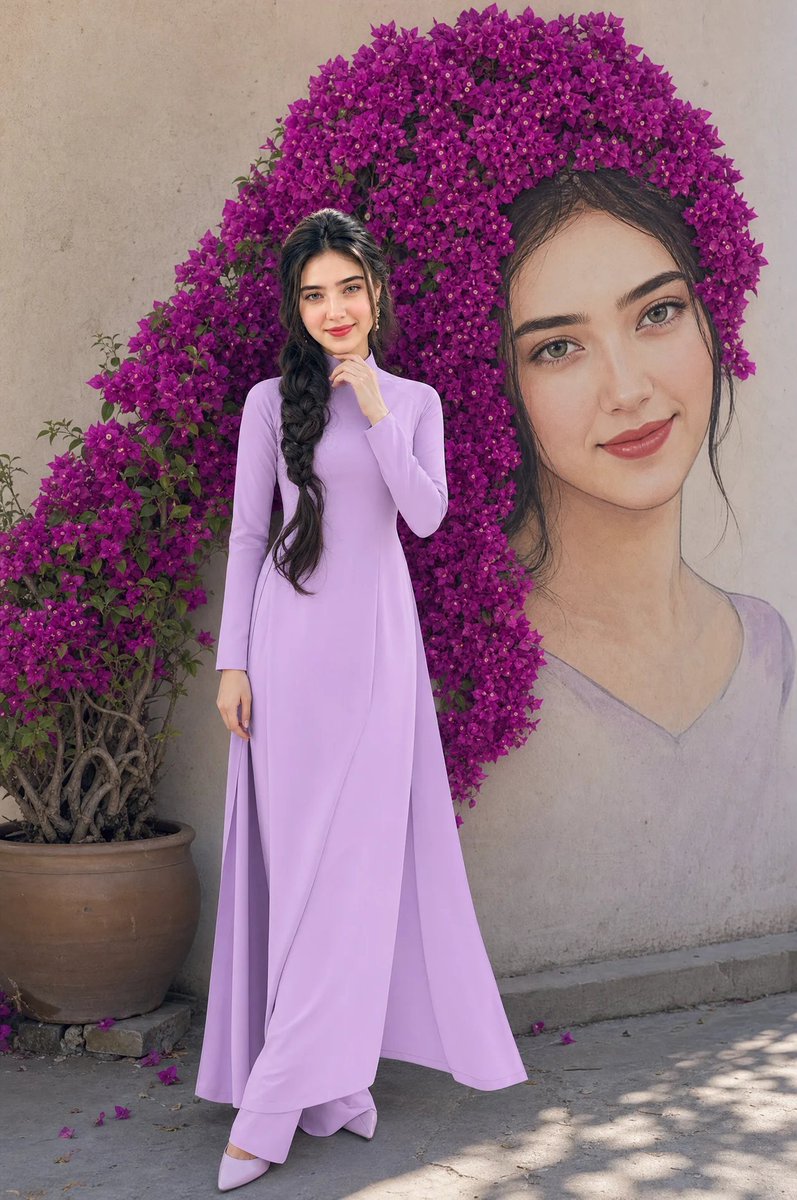 Dior Style Ao Dai Fashion Editorial