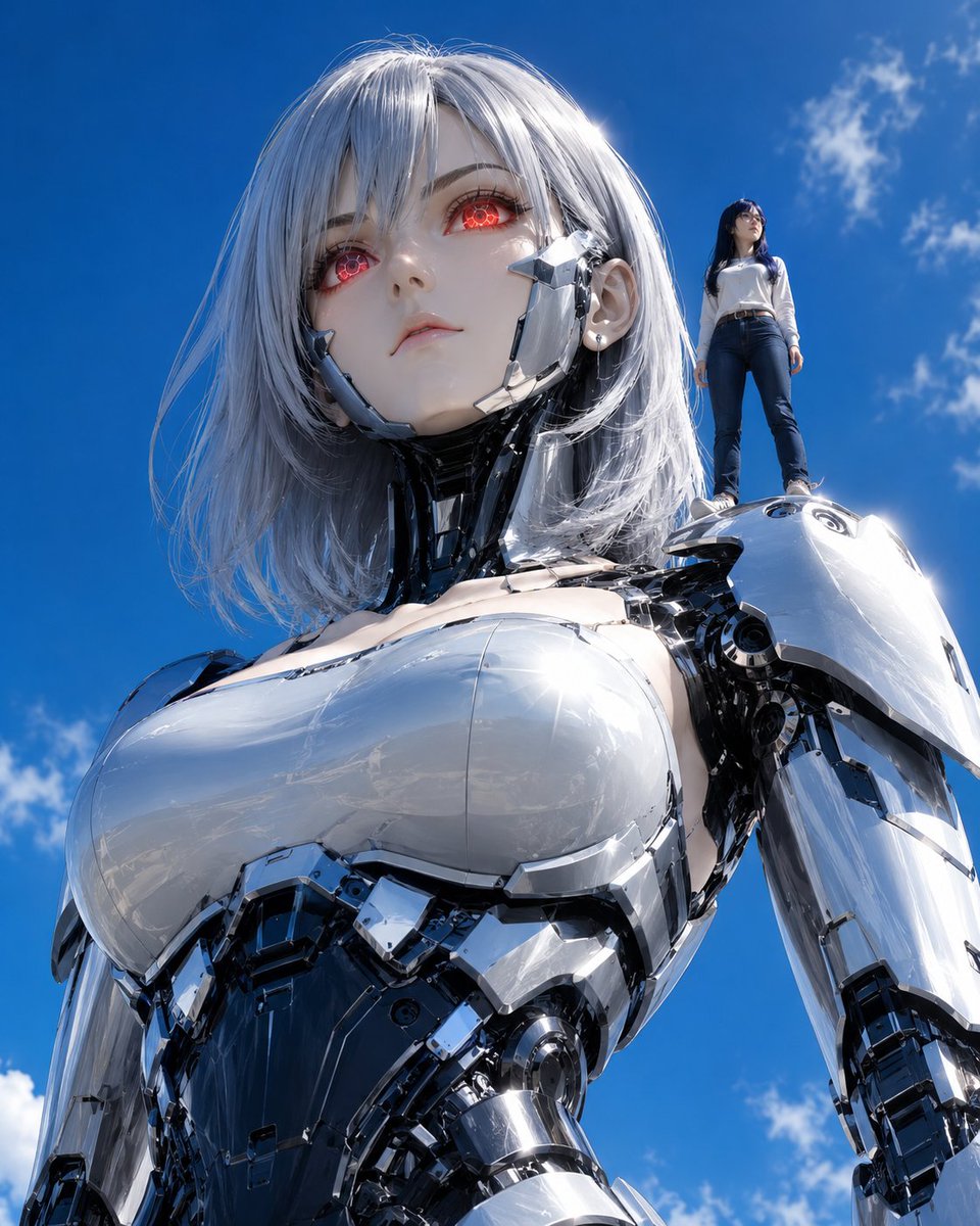 Giant Android and Pilot