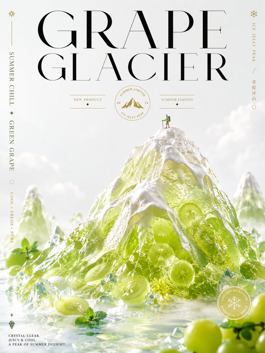 Luxus Trauben Gletscher Poster (1/4)