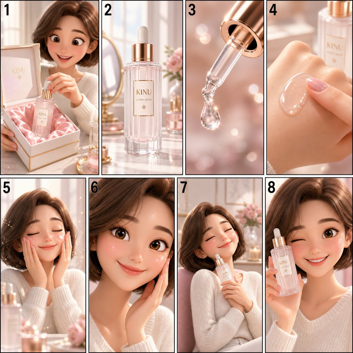 Pixar Style Cosmetic Storyboard