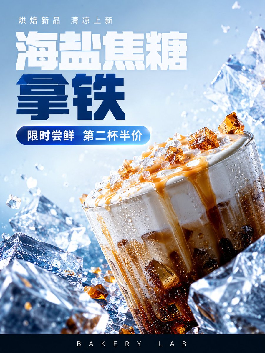 Iced Caramel Latte Poster