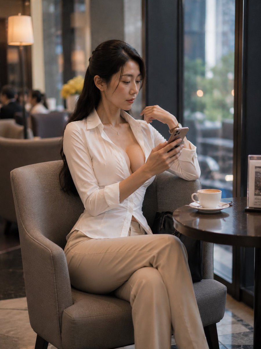 Upscale Café Smartphone Portrait (1/3)