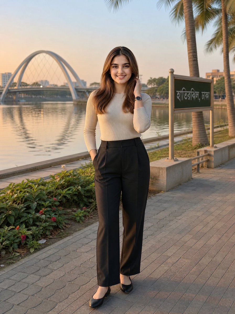 Ritratto di Moda Full Body all'Ora d'Oro Hatirjheel