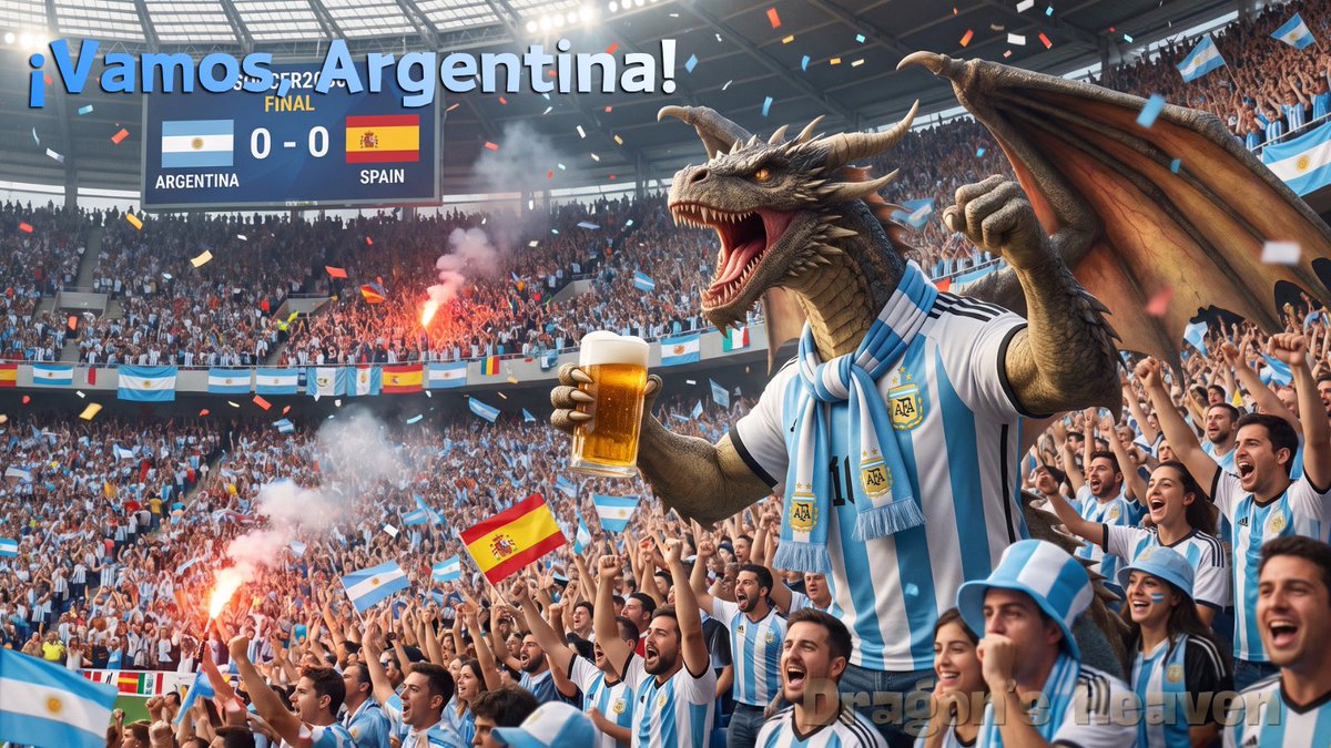 Argentina Dragon Stadium Celebration (1/3)