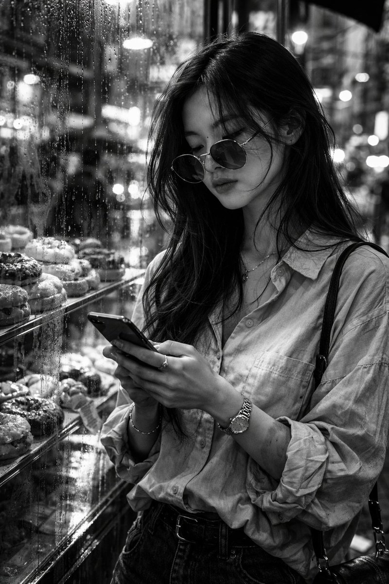 Black and White Street Fashion Snapshot (1/3)