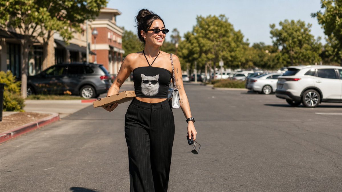 Candid Parking Lot Street Fashion (1/4)