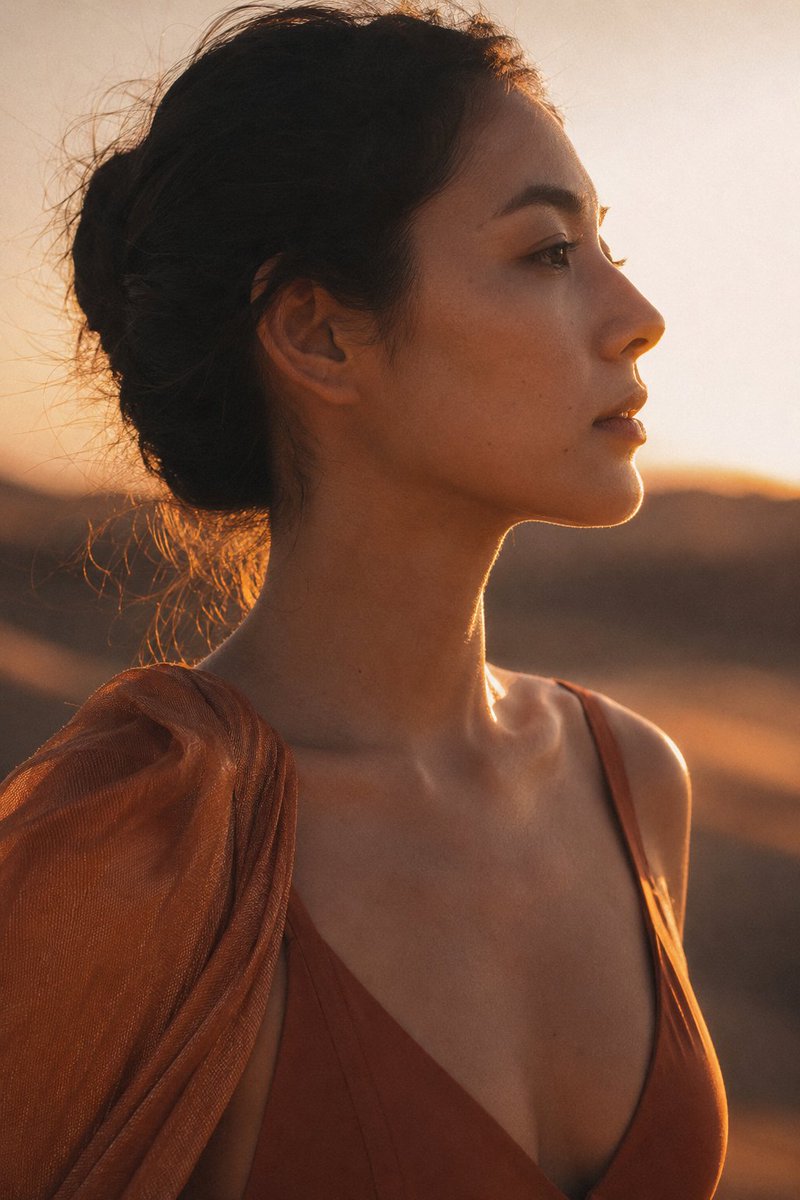 Sunset Desert Portrait (1/4)