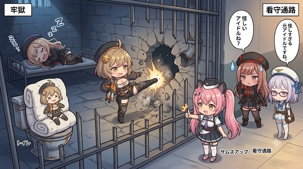 Chibi Prison Break Comic Scene (1/4)