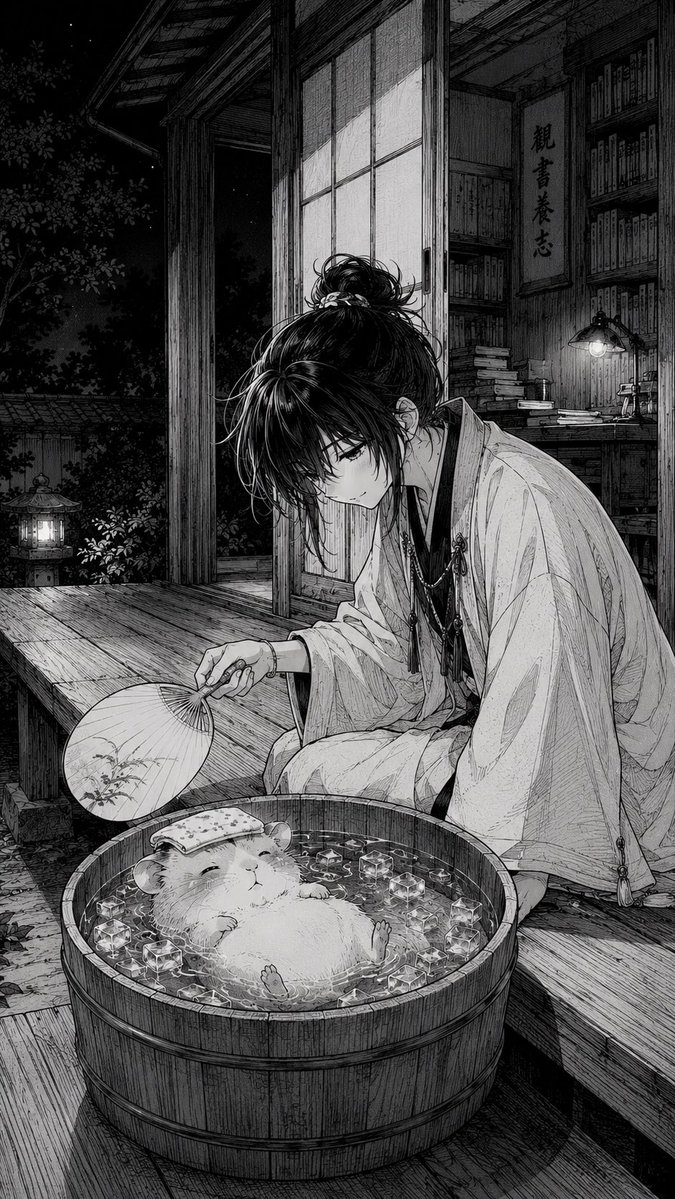 Manga Veranda Hamster Ice Bath