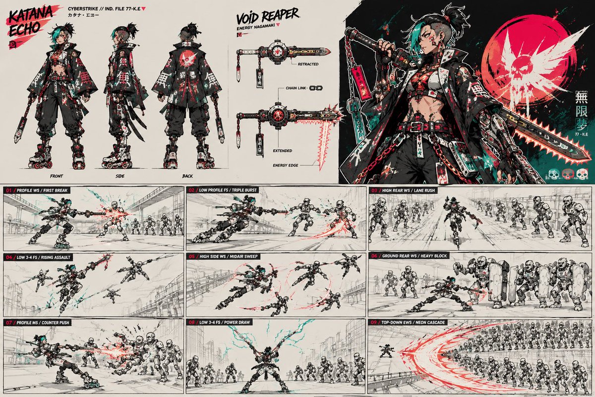 Cyberpunk Samurai Charakterbogen