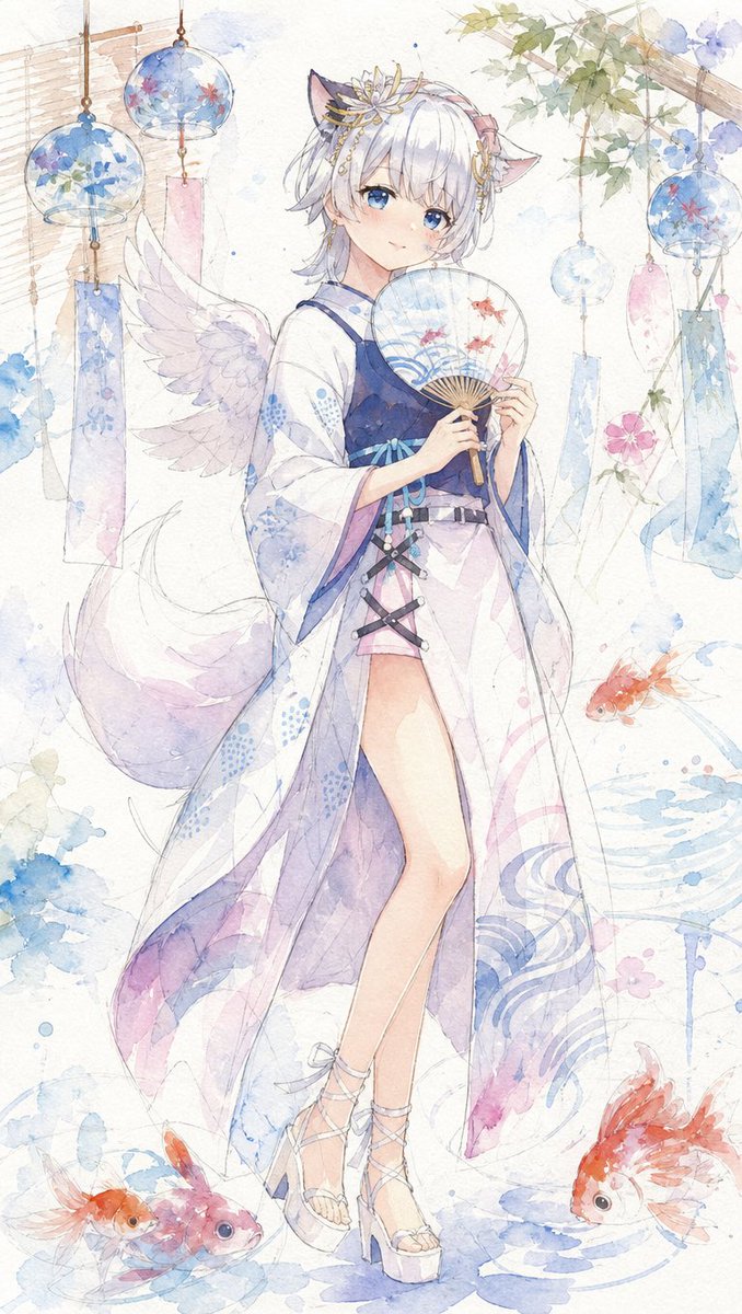 Wa-Fu Watercolor Avatar Girl (1/4)