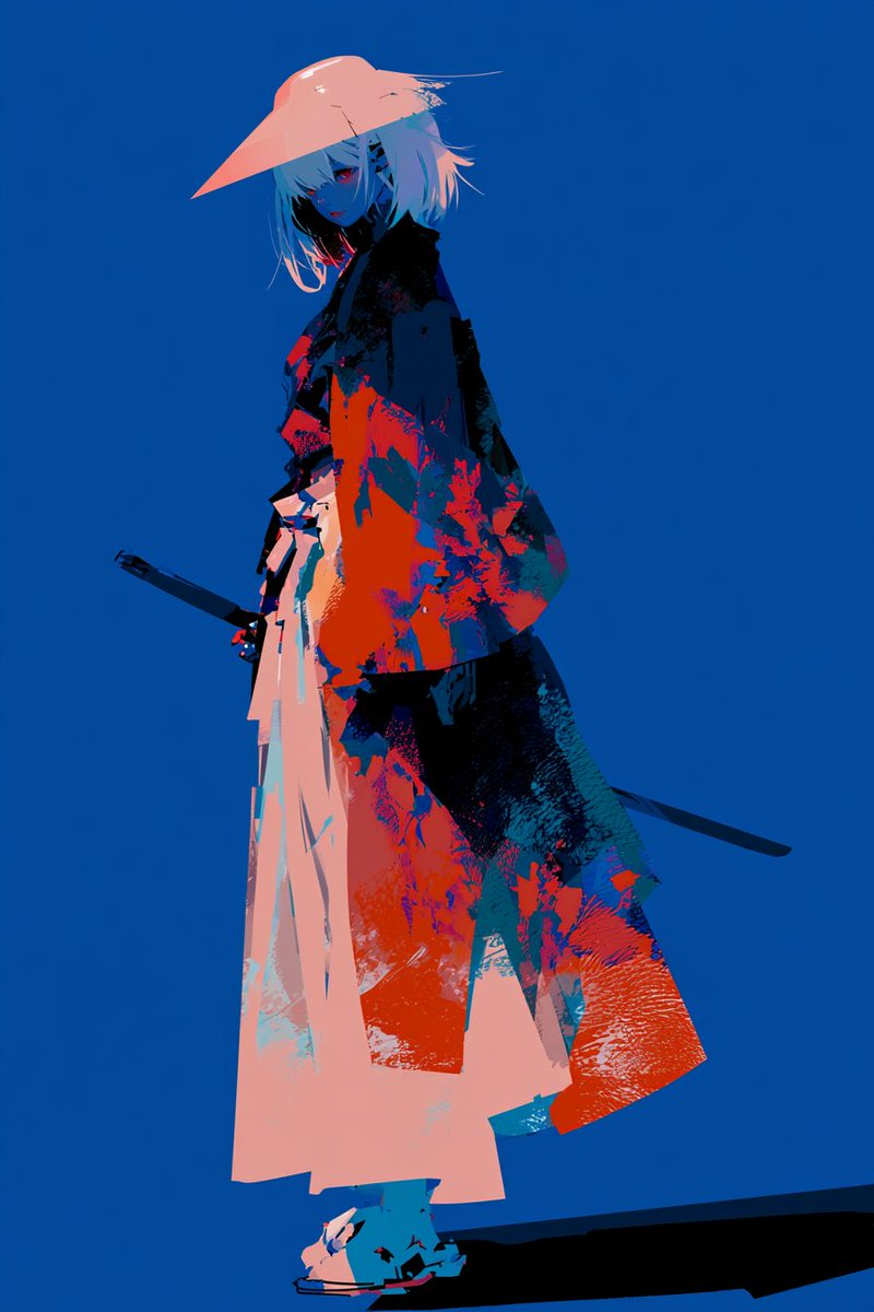 Arte Personaggio Ronin Meccanica Femminile