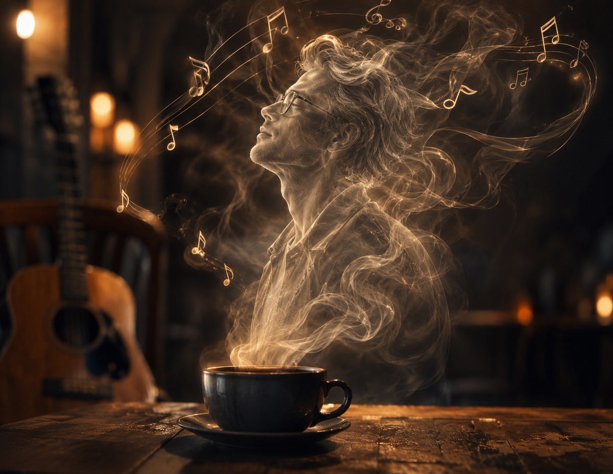 Arte Cinematográfico de Figura de Humo de Café (1/2)
