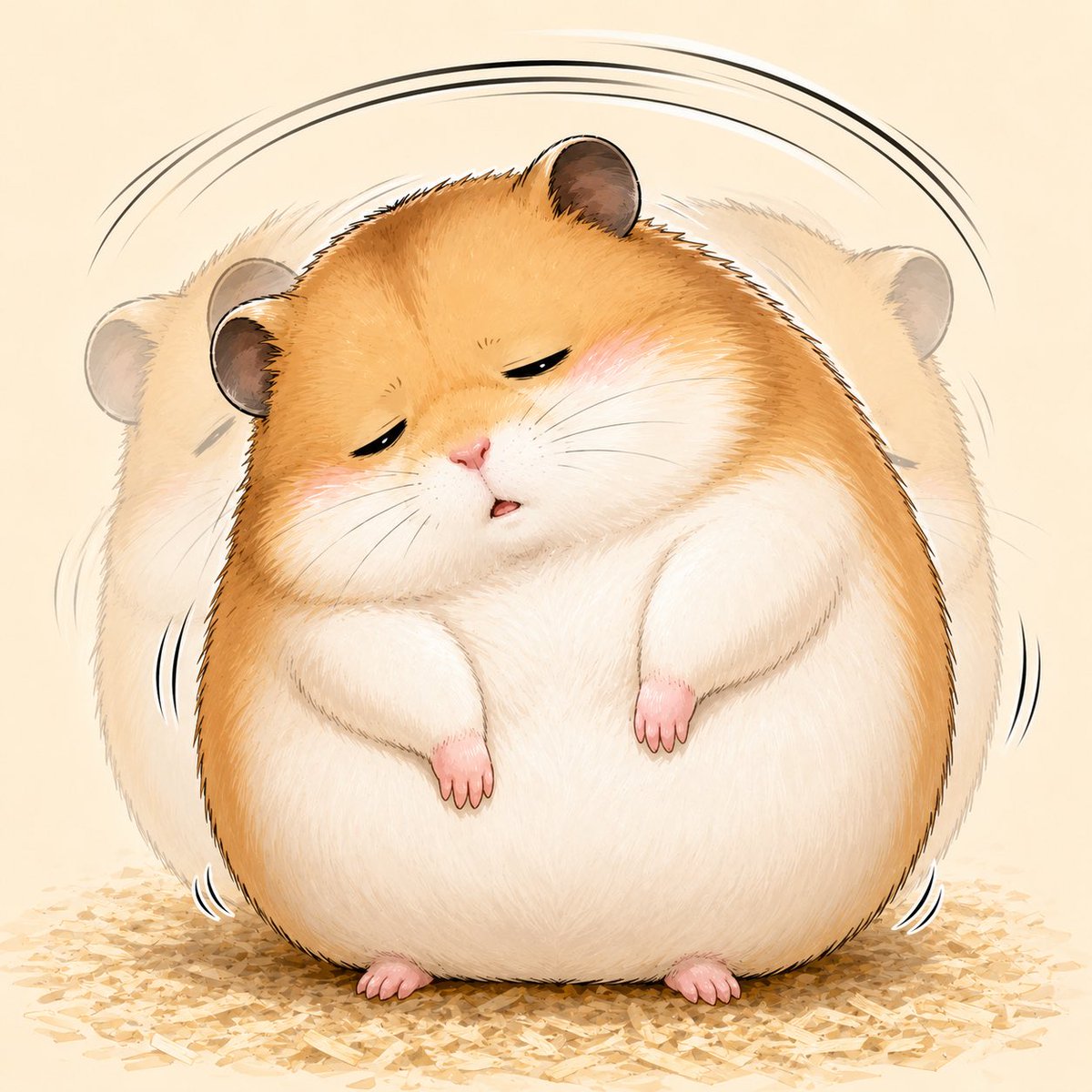 Pendulum Hamster Watercolor