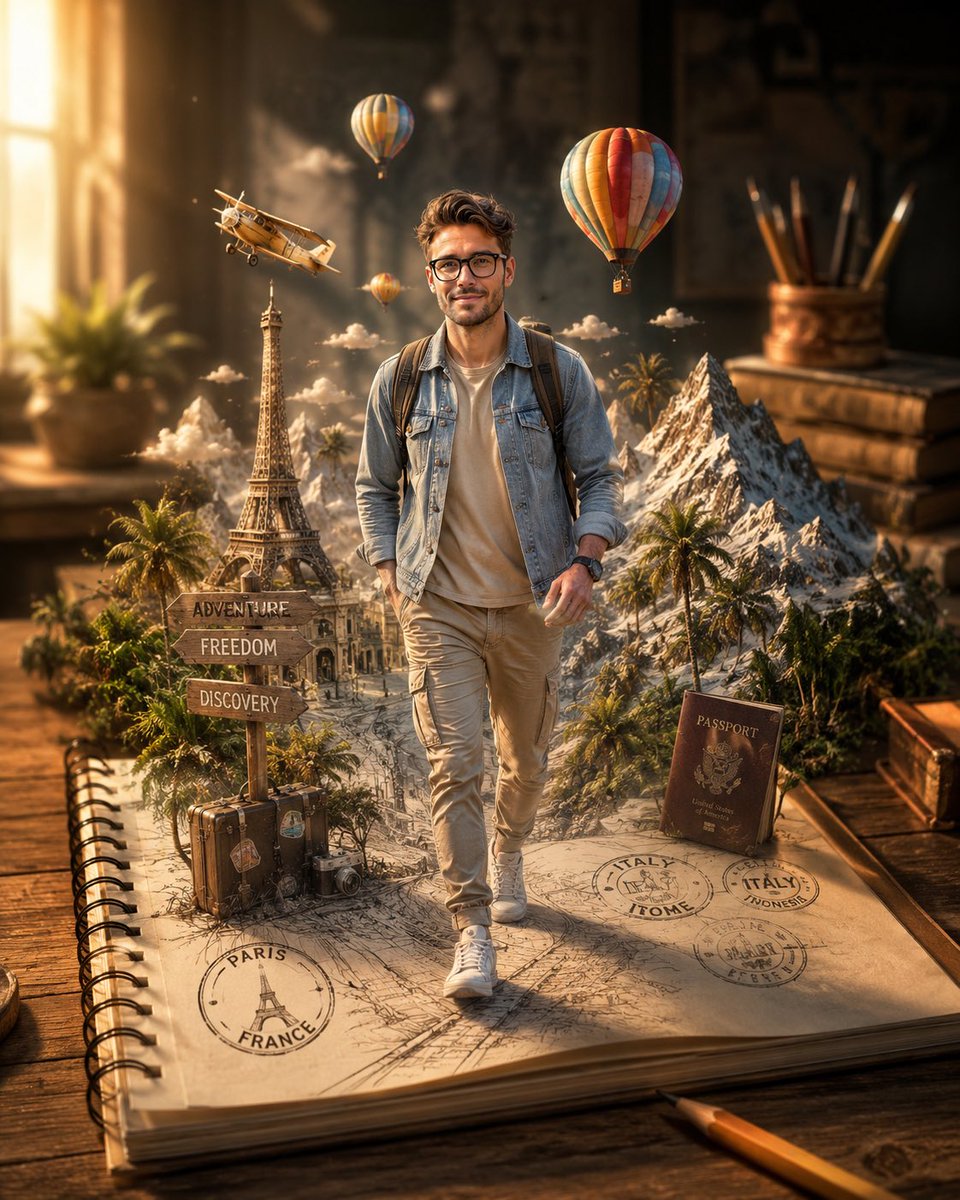 Skizze zur Realität Reise-Notizbuch