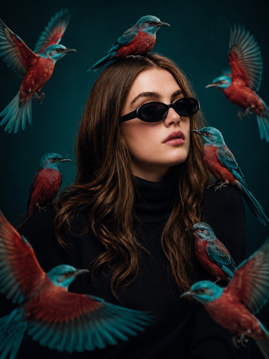 Cinematic Bird Fashion Portrait (1/2)