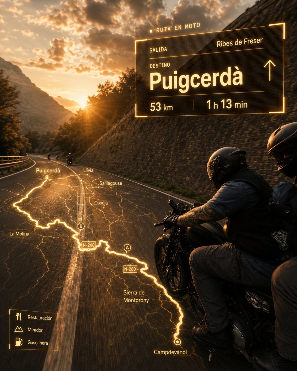 Poster Cinematografico Percorso Moto