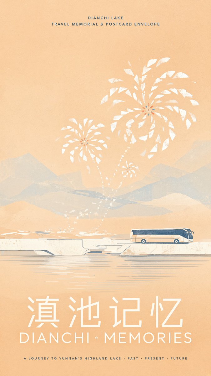 Dianchi Memories Vintage Travel Poster (1/3)