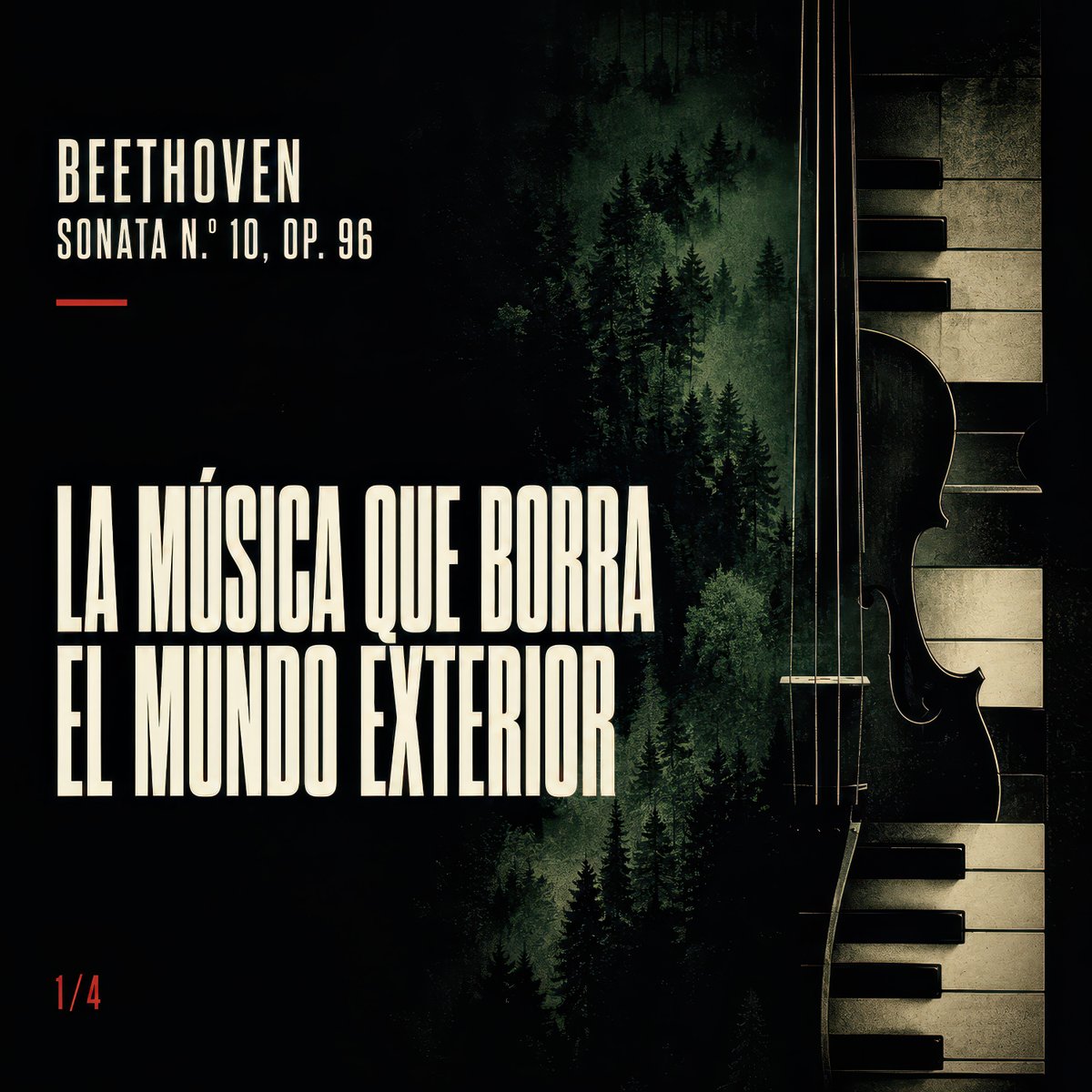 Poster della Sonata della Foresta Oscura di Beethoven (1/4)