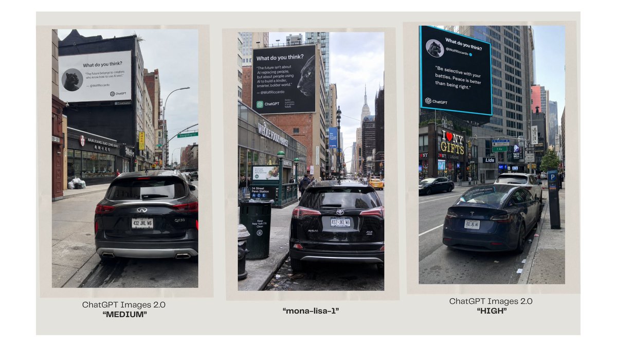 Comparaison Panneaux d'Affichage IA Trois Panneaux