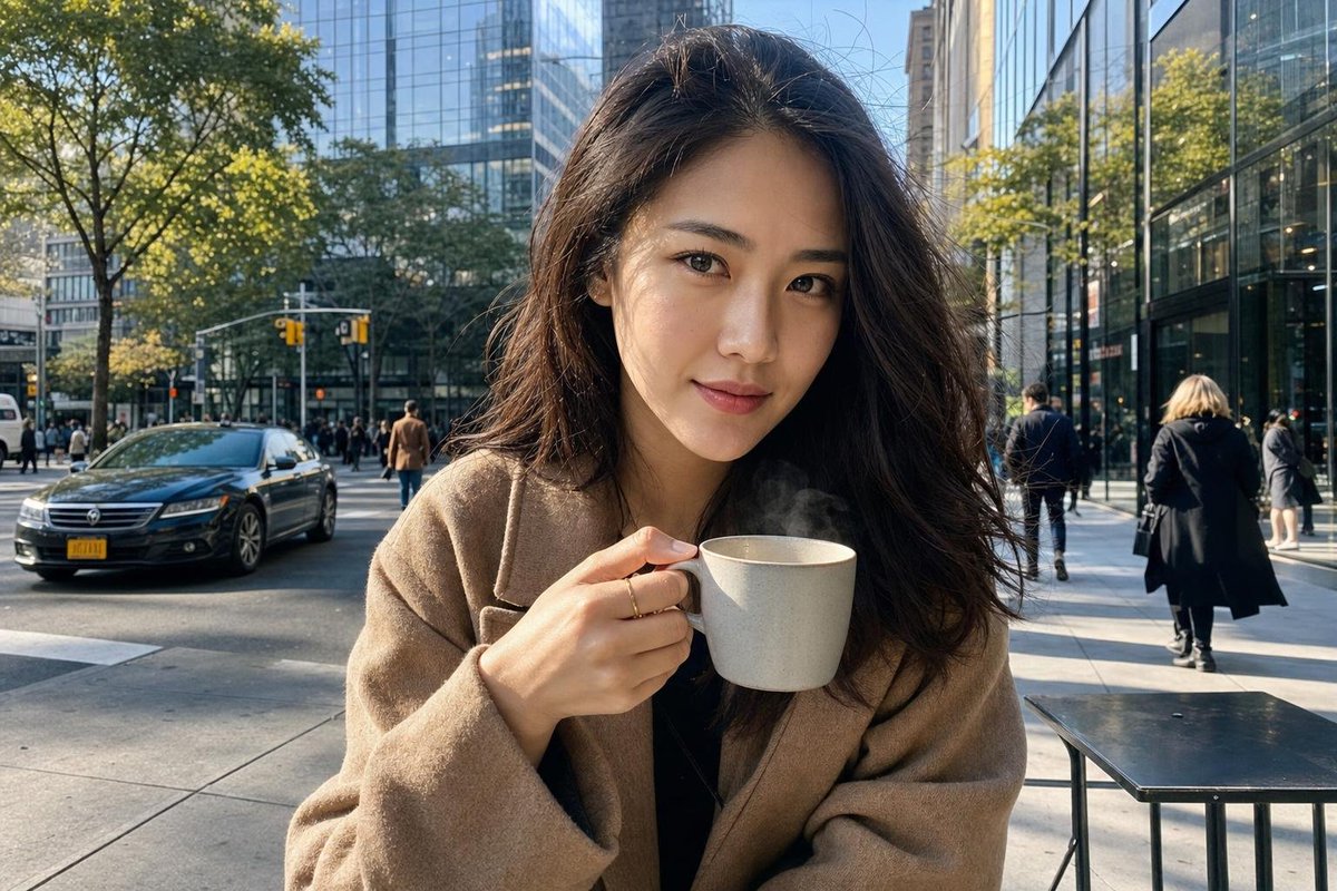 Ritratto di Caffè in Strada a New York
