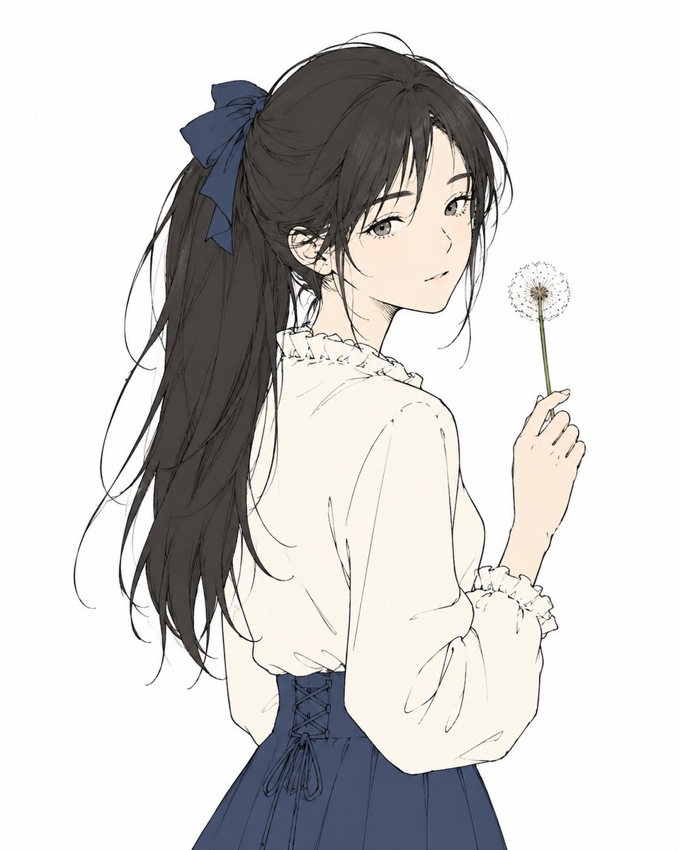Ragazza anime con un dente di leone (1/3)