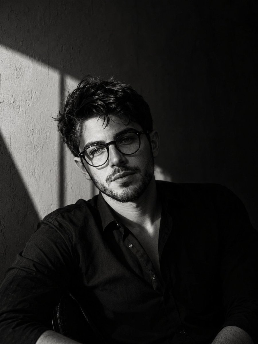 Cinematic Film-Noir Male Portrait (1/2)