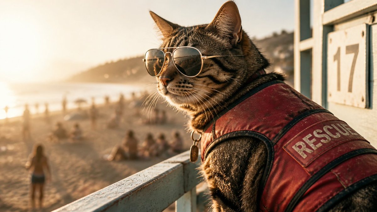 Prompt Penjaga Pantai Kucing Multi-Gaya (1/4)
