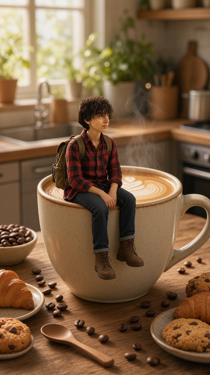 Tiny Traveler on Giant Latte (1/2)