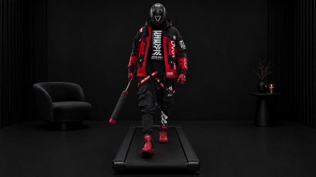 Editorial de Moda em Esteira Cyberpunk