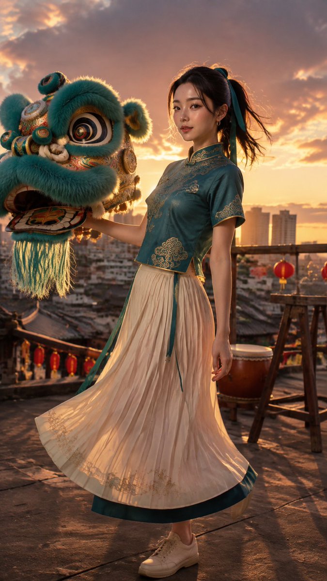 Lion Dance Roof Portrait (1/4)