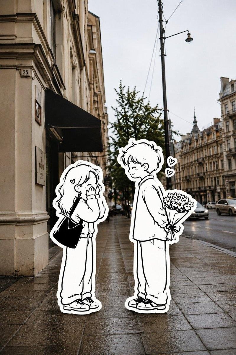 Hand Drawn Sticker Photo Collage (1/2)