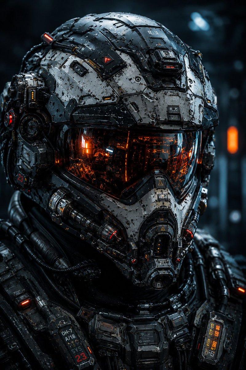 Cybernetic Tactical Soldier Portrait (1/2)