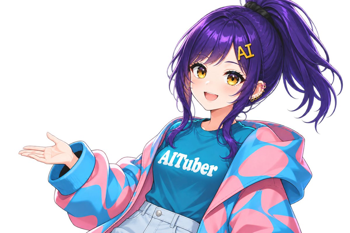 Mascotte VTuber AI Trasparente