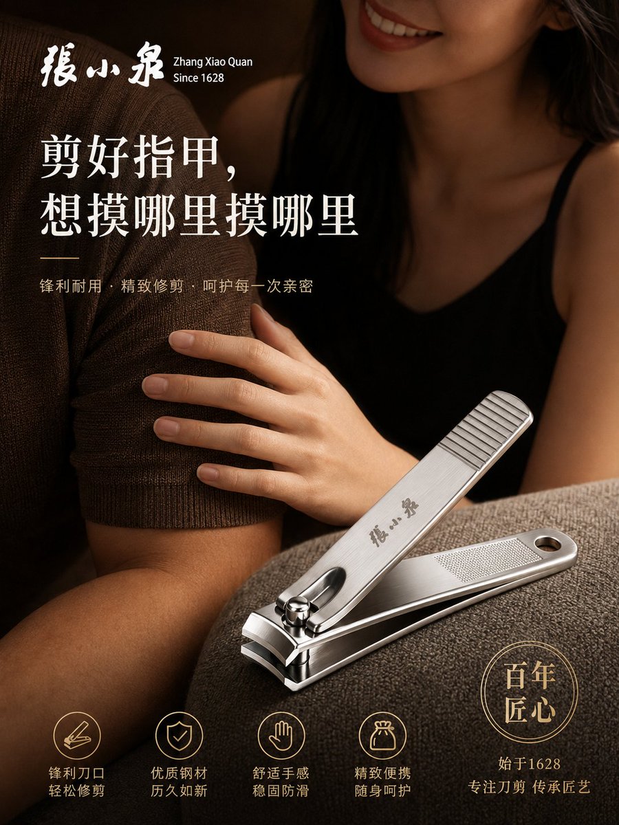 Publicité Commerciale de Coupe-Ongles de Luxe