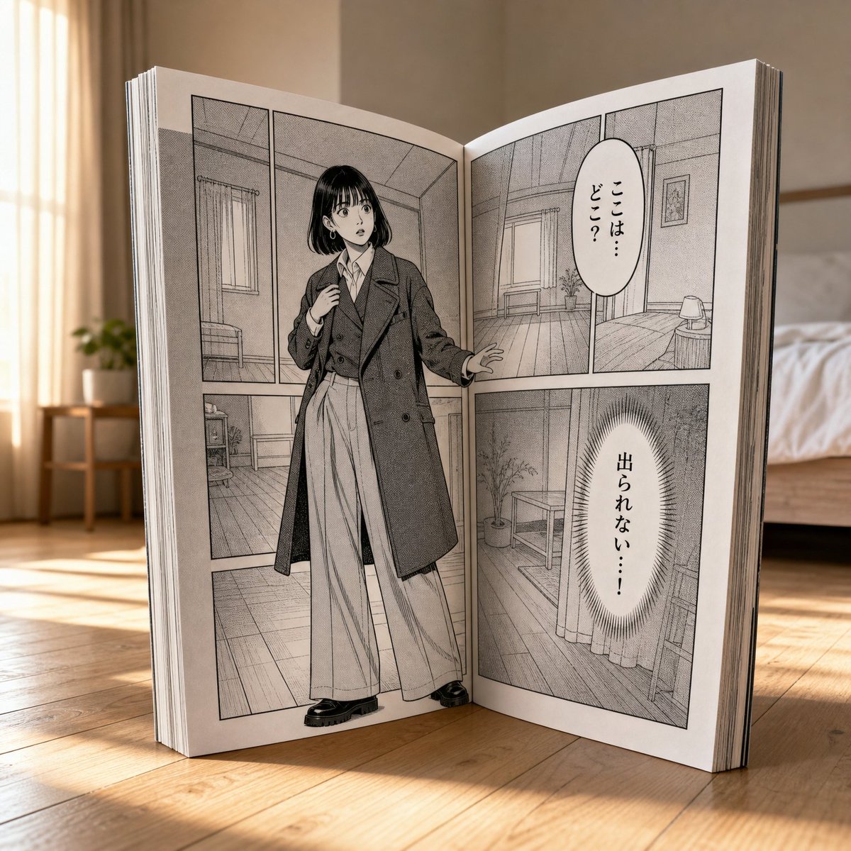 Раскадровка побега из манга-книги (1/4)