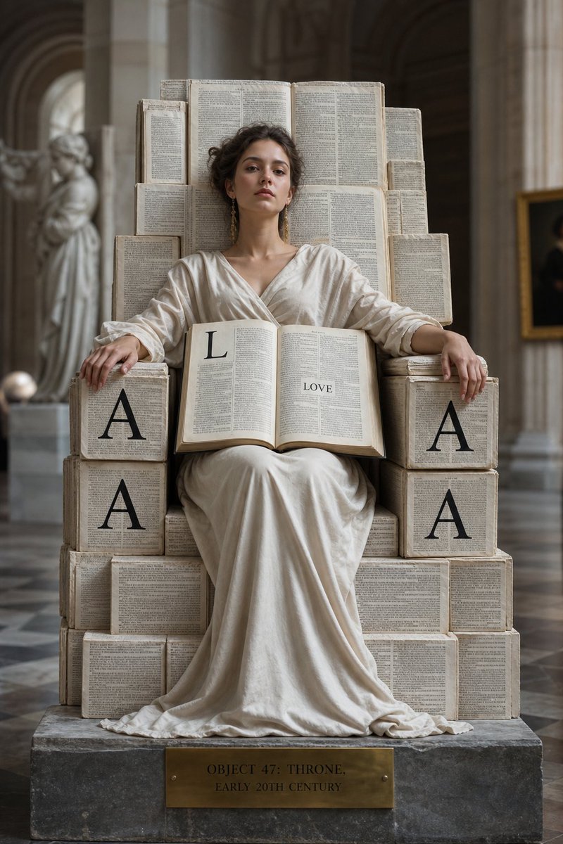 Monolithic Dictionary Page Throne Art Photography (1/2)