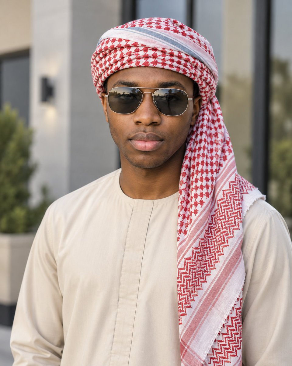 Retrato Masculino em Kaftan Tradicional