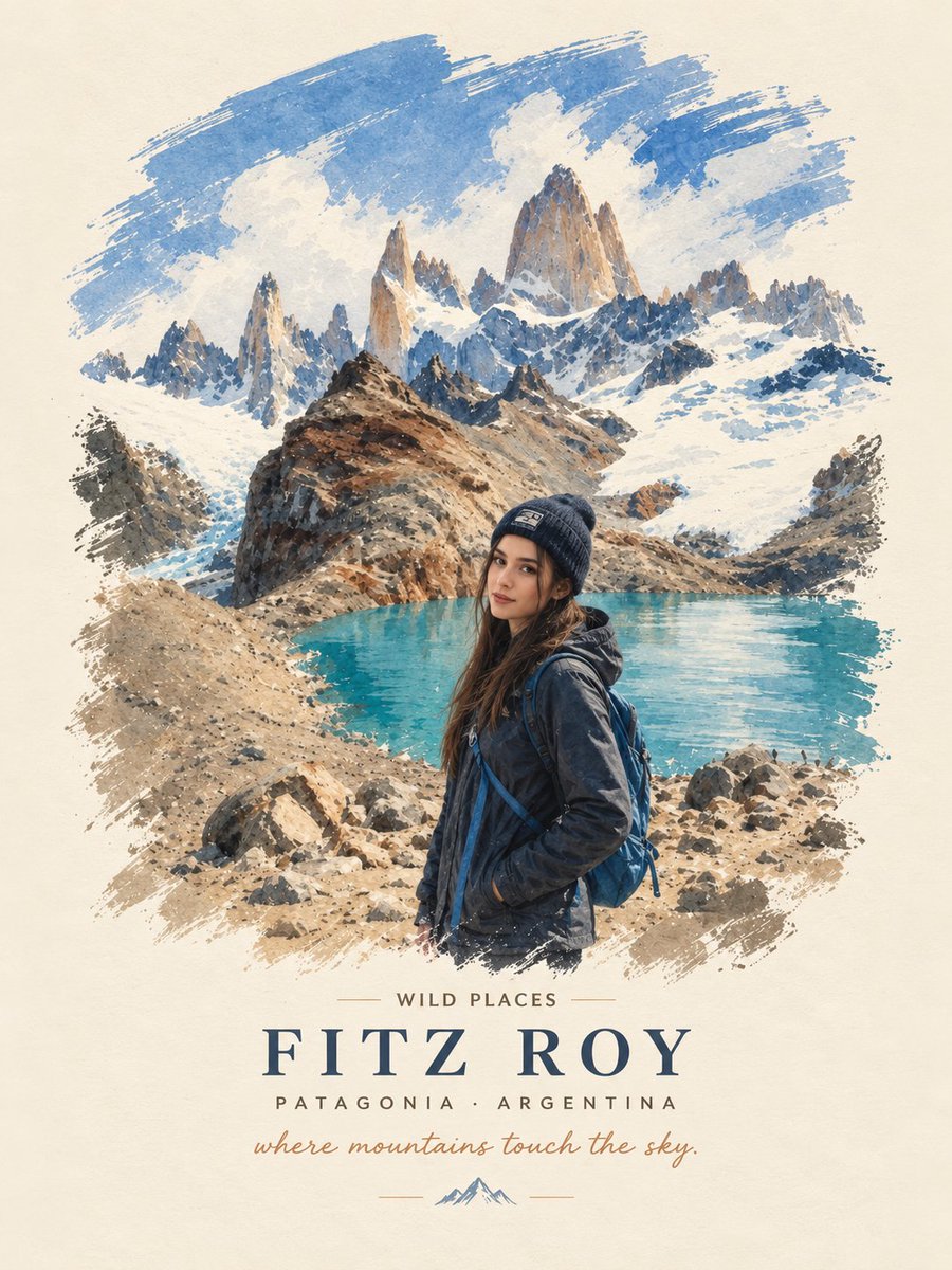 Vintage Fitz Roy Travel Poster