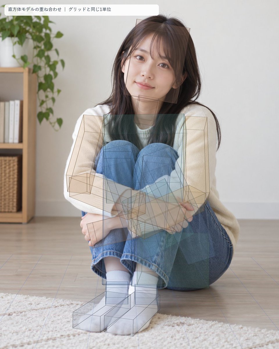Seated Portrait Pose Estimation Overlay (1/2)